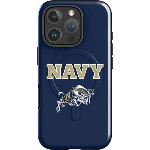 United States Naval Academy Navy Logo iPhone 16 Pro Magsafe Impact Case